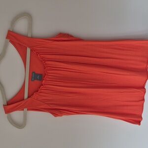 Bright orange cotton top